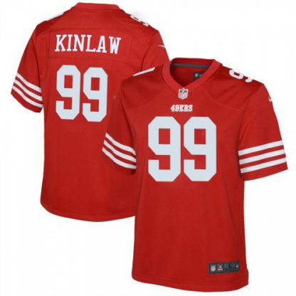 San Francisco San Francisco 49ers #99 Javon Kinlaw Scarlet Youth 2022-23 Nike NFL Game Jersey