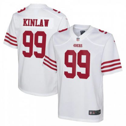 San Francisco San Francisco 49ers #99 Javon Kinlaw White Youth 2022-23 Nike NFL Game Jersey