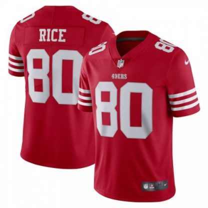 San Francisco San Francisco 49ers #80 Jerry Rice Scarlet Nike Men's 2022-23 Limited Stitched NFL Vapor Untouchable Jersey