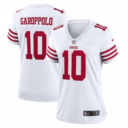 San Francisco San Francisco 49ers #10 Jimmy Garoppolo White Women's 2022-23 Nike NFL Game Jersey