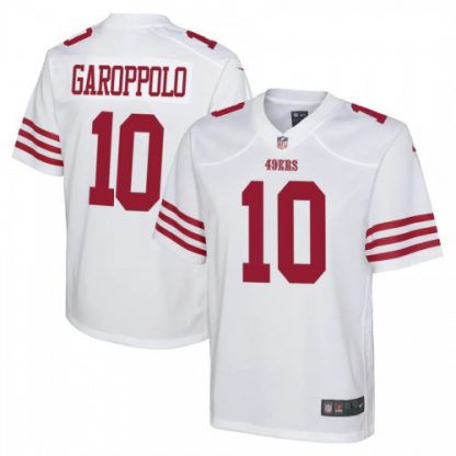 San Francisco San Francisco 49ers #10 Jimmy Garoppolo White Youth 2022-23 Nike NFL Game Jersey