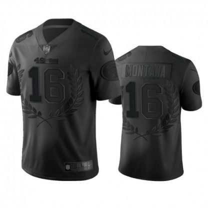 San Francisco San Francisco 49ers #16 Joe Montana Men's Nike Black NFL MVP Limited Edition Jersey
