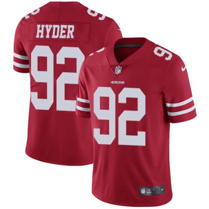 Nike San Francisco 49ers #92 Kerry Hyder Red Team Color Youth Stitched NFL Vapor Untouchable Limited Jersey