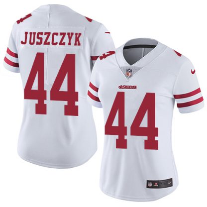 Nike San Francisco 49ers #44 Kyle Juszczyk White Women's Stitched NFL Vapor Untouchable Limited Jersey