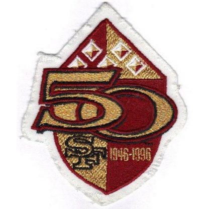 Stitched 1996 San Francisco San Francisco 49ers 50th Anniversary Season Jersey Patch
