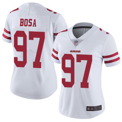 Nike San Francisco 49ers #97 Nick Bosa White Women's Stitched NFL Vapor Untouchable Limited Jersey