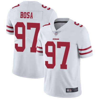 Nike San Francisco 49ers #97 Nick Bosa White Men's Stitched NFL Vapor Untouchable Limited Jersey