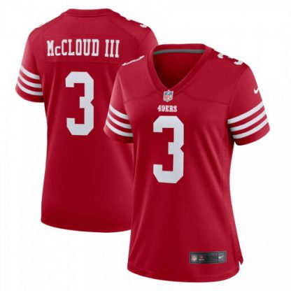 San Francisco San Francisco 49ers #3 Ray-Ray Mccloud Scarlet Women's 2022-23 Nike NFL Game Jersey