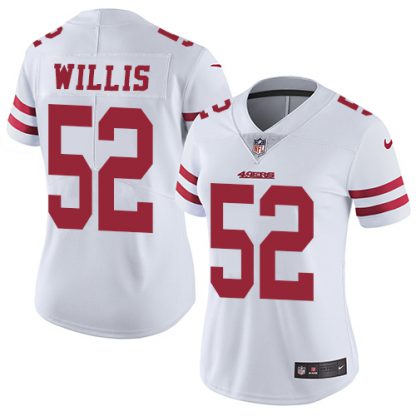 Nike San Francisco 49ers #52 Patrick Willis White Women's Stitched NFL Vapor Untouchable Limited Jersey