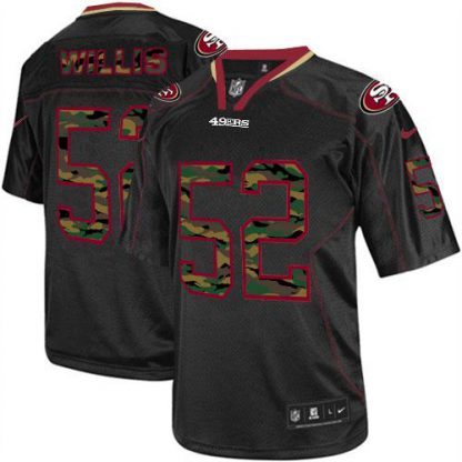 Nike San Francisco 49ers #52 Patrick Willis Black Men's Stitched NFL Elite Camo Fashion Jersey