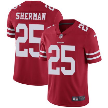 Nike San Francisco 49ers #25 Richard Sherman Red Team Color Youth Stitched NFL Vapor Untouchable Limited Jersey