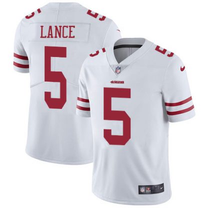 San Francisco San Francisco 49ers #5 Trey Lance White Youth Stitched NFL Vapor Untouchable Limited Jersey