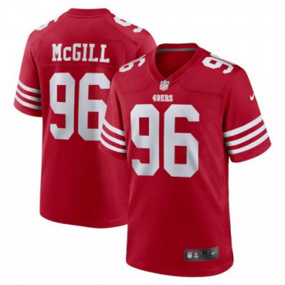 San Francisco San Francisco 49ers #96 Ty Mcgill Nike Men's 2022 Player Game Jersey - Scarlet