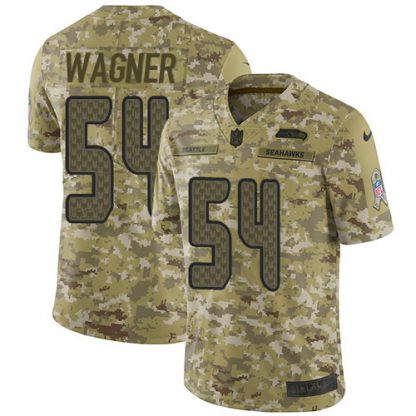 Nike Seattle Seahawks #54 Bobby Wagner Camo Youth Stitched NFL Limited 2018 Salute to Service Jersey