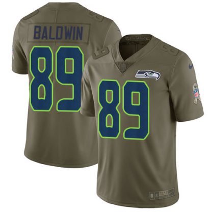 Nike Seattle Seahawks #89 Doug Baldwin Olive Youth Stitched NFL Limited 2017 Salute to Service Jersey