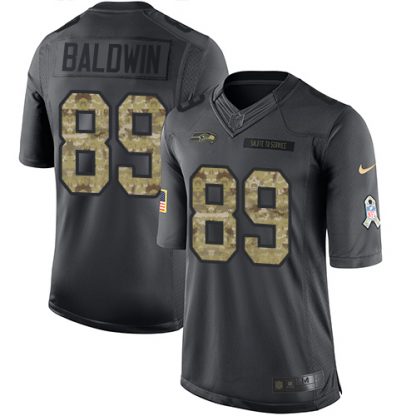 Nike Seattle Seahawks #89 Doug Baldwin Black Men's Stitched NFL Limited 2016 Salute to Service Jersey