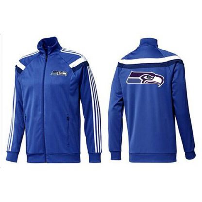 NFL Seattle Seattle Seahawks Team Logo Jacket Blue_3