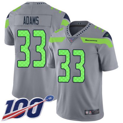 Nike Seattle Seahawks #33 Jamal Adams Gray Youth Stitched NFL Limited Inverted Legend 100th Season Jersey