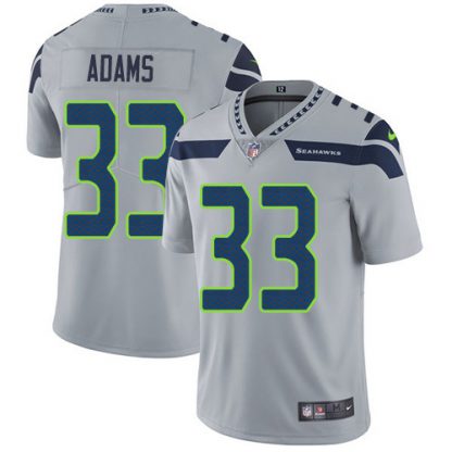 Nike Seattle Seahawks #33 Jamal Adams Grey Alternate Men's Stitched NFL Vapor Untouchable Limited Jersey