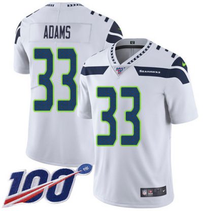 Nike Seattle Seahawks #33 Jamal Adams White Men's Stitched NFL 100th Season Vapor Untouchable Limited Jersey