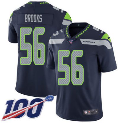 Nike Seattle Seahawks #56 Jordyn Brooks Steel Blue Team Color Youth Stitched NFL 100th Season Vapor Untouchable Limited Jersey