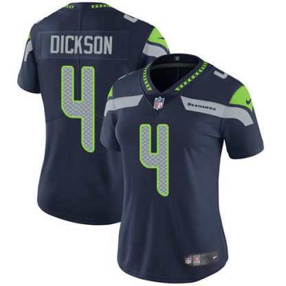 Nike Seattle Seahawks #4 Michael Dickson Steel Blue Team Color Women's Stitched NFL Vapor Untouchable Limited Jersey