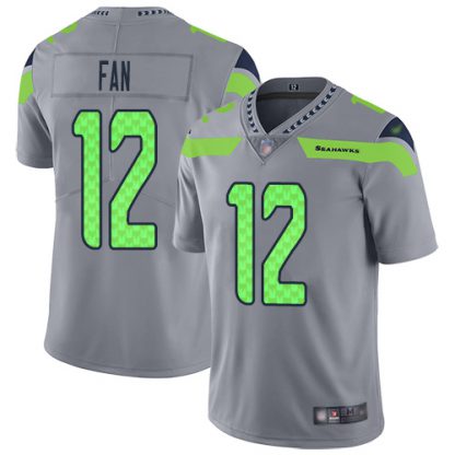 Nike Seattle Seahawks #12 Fan Gray Men's Stitched NFL Limited Inverted Legend Jersey