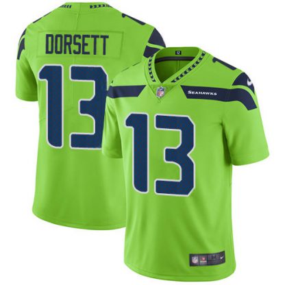 Nike Seattle Seahawks #13 Phillip Dorsett Green Men's Stitched NFL Limited Rush Jersey