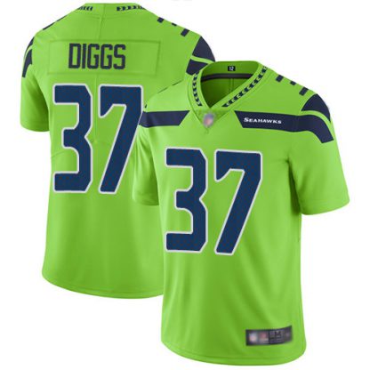 Nike Seattle Seahawks #37 Quandre Diggs Green Men's Stitched NFL Limited Rush Jersey