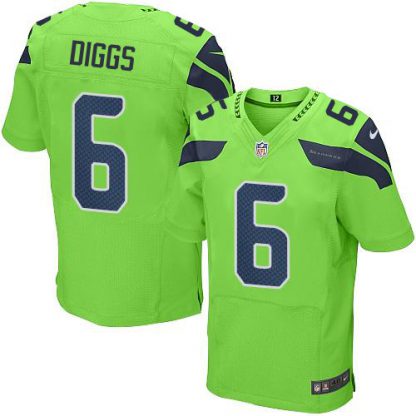 Nike Seattle Seahawks #6 Quandre Diggs Green Men's Stitched NFL Elite Rush Jersey