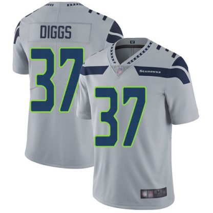 Nike Seattle Seahawks #37 Quandre Diggs Grey Alternate Men's Stitched NFL Vapor Untouchable Limited Jersey