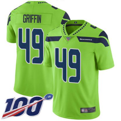 Nike Seattle Seahawks #49 Shaquem Griffin Green Men's Stitched NFL Limited Rush 100th Season Jersey