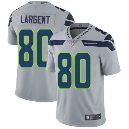 Nike Seattle Seahawks #80 Steve Largent Grey Alternate Youth Stitched NFL Vapor Untouchable Limited Jersey