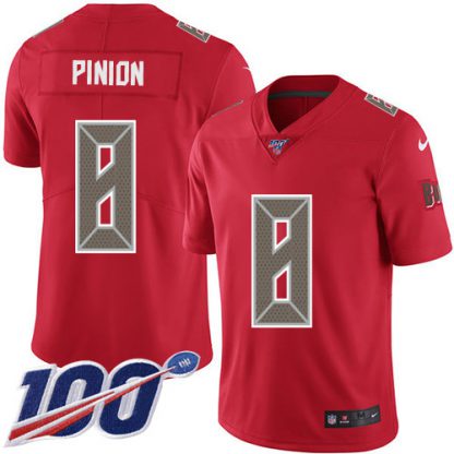 Nike Tampa Bay Buccaneers #8 Bradley Pinion Red Youth Stitched NFL Limited Rush 100th Season Jersey