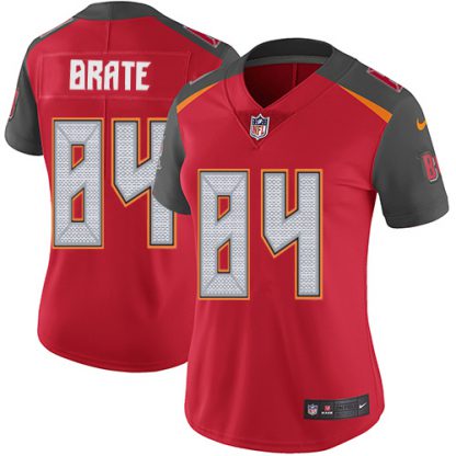Nike Tampa Bay Buccaneers #84 Cameron Brate Red Team Color Women's Stitched NFL Vapor Untouchable Limited Jersey