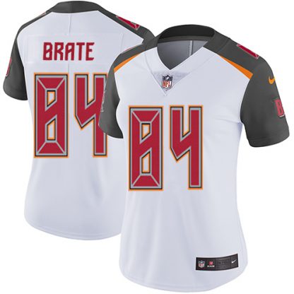 Nike Tampa Bay Buccaneers #84 Cameron Brate White Women's Stitched NFL Vapor Untouchable Limited Jersey