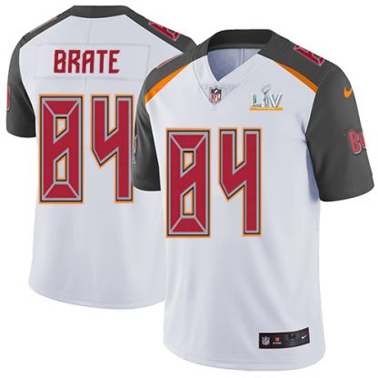 Nike Tampa Bay Buccaneers #84 Cameron Brate White Youth Super Bowl LV Bound Stitched NFL Vapor Untouchable Limited Jersey