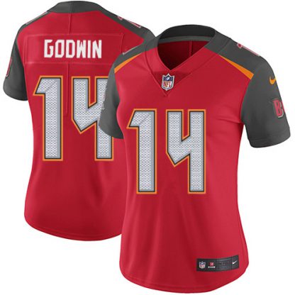 Nike Tampa Bay Buccaneers #14 Chris Godwin Red Team Color Women's Stitched NFL Vapor Untouchable Limited Jersey