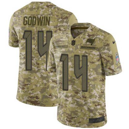 Nike Tampa Bay Buccaneers #14 Chris Godwin Camo Youth Stitched NFL Limited 2018 Salute To Service Jersey
