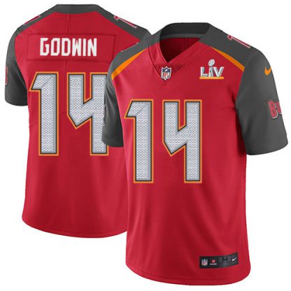 Nike Tampa Bay Buccaneers #14 Chris Godwin Red Team Color Youth Super Bowl LV Bound Stitched NFL Vapor Untouchable Limited Jersey