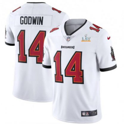 Tampa Bay Tampa Bay Buccaneers #14 Chris Godwin Youth Super Bowl LV Bound Nike White Vapor Limited Jersey