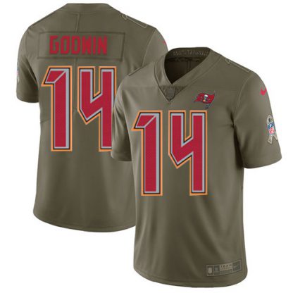 Nike Tampa Bay Buccaneers #14 Chris Godwin Olive Men's Stitched NFL Limited 2017 Salute To Service Jersey
