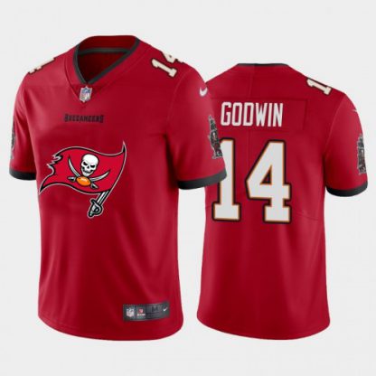 Tampa Bay Tampa Bay Buccaneers #14 Chris Godwin Red Men's Nike Big Team Logo Vapor Limited NFL Jersey