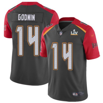 Nike Tampa Bay Buccaneers #14 Chris Godwin Gray Men's Super Bowl LV Bound Stitched NFL Limited Inverted Legend Jersey