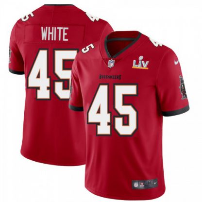 Tampa Bay Tampa Bay Buccaneers #45 Devin White Youth Super Bowl LV Bound Nike Red Vapor Limited Jersey