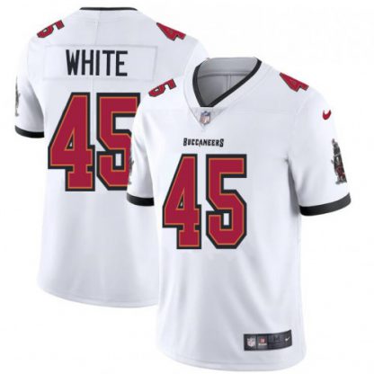 Tampa Bay Tampa Bay Buccaneers #45 Devin White Men's Nike White Vapor Limited Jersey