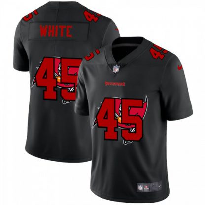 Tampa Bay Tampa Bay Buccaneers #45 Devin White Men's Nike Team Logo Dual Overlap Limited NFL Jersey Black