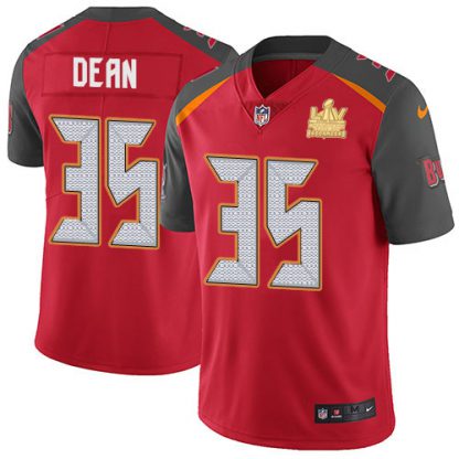 Nike Tampa Bay Buccaneers #35 Jamel Dean Red Team Color Youth Super Bowl LV Champions Stitched NFL Vapor Untouchable Limited Jersey