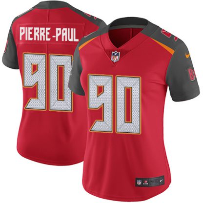 Nike Tampa Bay Buccaneers #90 Jason Pierre-Paul Red Team Color Women's Stitched NFL Vapor Untouchable Limited Jersey