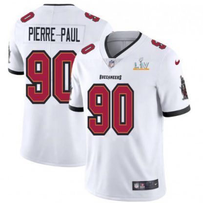 Tampa Bay Tampa Bay Buccaneers #90 Jason Pierre-Paul Youth Super Bowl LV Bound Nike White Vapor Limited Jersey
